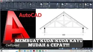 CARA MEMBUAT KUDA KUDA KAYU DI AUTOCAD