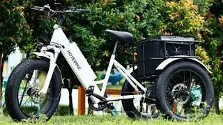 Three wheel electric bike | 3 wheel ebike | 48v battery cycle 3 wheel 7 speed electric bike