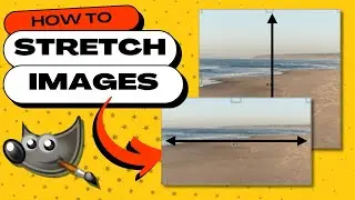 How to STRETCH an Image in GIMP (Horizontally/Vertically - Stretch to Scale)