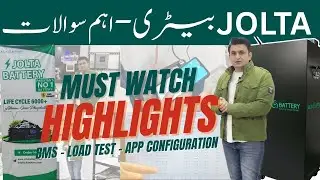 Jolta Battery Full Guide | BMS Setup, Load Test & App Configuration Explained