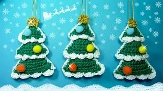 ABETO DECORATIVO de Ganchillo para Árbol de Navidad