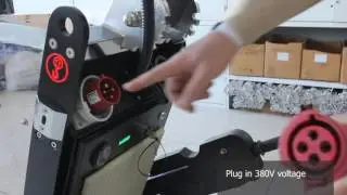 HTG-800-4A is a 32-inch SELF-PROPELLED Grinder and Polisher
