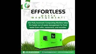Greenius- Fully Automatic 24 Hours Food waste composting machine-Organic Waste Composter machine