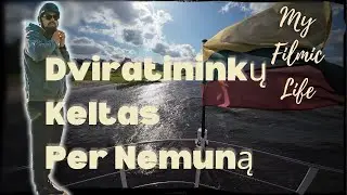Dviratininkų keltas per Nemuną. Pumpuoju prie&scaron; vėją iki Kulautuvos #Vlogas