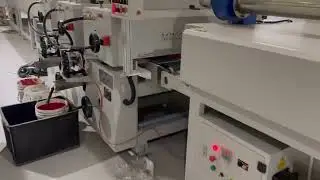 double Roller Coater Machine Roll Chemical Coating machine for water-based paints for panels