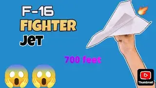 How to Make F-16 Fighter Jet with Paper | Paper Plane 🤩#shorts