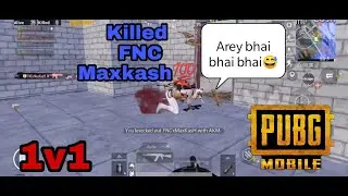 I Killed Fnatic MaxKash | PUBG MOBILE | Custom Matches | Oneplus 7 | Rookie Gaming | FNATIC