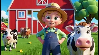 Old MacDonald Had a Farm | Fun Farm Animal Sounds Song for Kids | E I E I O Nursery Rhyme