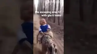 Baby riding cheetah meme #shorts #memes