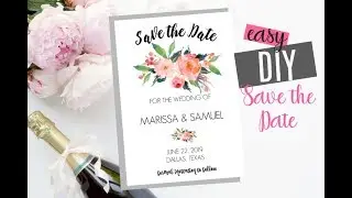 Easy DIY Save the Dates!!! Takes 5 Minutes!!