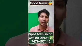 Jamia Spot Admission 2025 Jamia Offline Spot Admission 2025