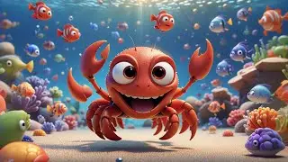 Five Little Crabs Count by Twos | Skip Counting Song for Kids | Nursery Rhymes and Early Math Fun