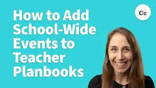 How to Add School-Wide Events to Teacher Planbooks | Common Planner Admin Tutorial