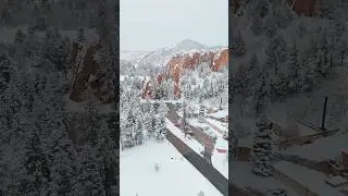 Winter Wonderland Glen Eyrie Castle #gleneyrie #castle #winterwonderland