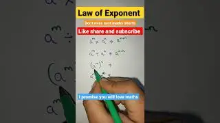 Law of Exponent | Maths tricks | #shorts | #tricks | #maths | @Successpoint0120