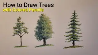 How to Draw Trees with Colored Pencils
