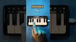 Saiyaara Title Song - Easy Piano Tutorial 🎹 | Mobile Piano | Walk Band Instrumental
