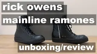 Обзор Rick Owens Mainline Black Ramones + сравнение DRKSHDW