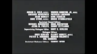 Speed (1994) End Credits (Cinemax 2012)