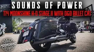 114” Moonshine H-D Stage II with D&D Billet Cat | Moonshine H-D SOUNDS of POWER