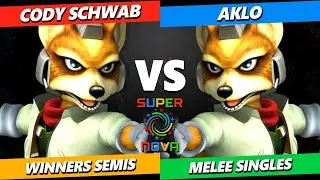 Supernova 2025 TOP 8 - Cody Schwab (Fox) Vs. Aklo (Fox) Smash Melee Tournament
