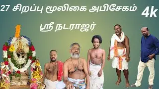 ஸ்ரீ நடராஜர் ஆருத்திரா தரிசன 𝟮𝟳 வகையான சிறப்பு மூலிகை அபிசேகம்💐🌹❤️🙏