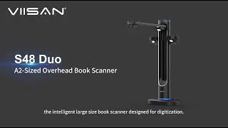 VIISAN S48 Duo A2 Book Scanner for Library Digitization, Archives & OCR