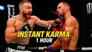 1 Hour Of Instant Karma In MMA & Boxing🤣 COMPILATION - HIGHLIGHTS / Satisfying Moments HD 2025