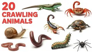 🐜 Crawling Animals Names for Kids | बच्चों के लिए रेंगने वाले जानवरों के नाम