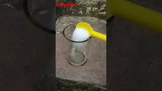 water+ sugar & salt home made snow experiment#shorts #youtubeshorts