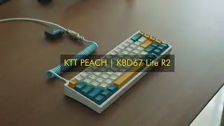 Budget Switch that Thocks on another level | KTT Peach Lubed Typing sound | KBD67 Lite