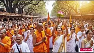Sacred Buddha Procession on New Year&rsquo;s Day#BuddhaProcession #NewYearBlessings #SacredCeremony