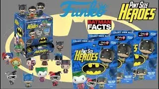 Batman Pint Sized Heroes Funko Pops Blind Bags! Batman Facts! Batman Video Clips