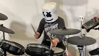 Marshmello Room to Fall - Drum Cover 9 year old drummer