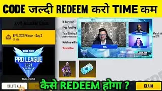FFPL MATCH DAY 2 REDEEM CODE | FREE FIRE NEW REDEEM CODE | PRO LEAGUE 2022 NEW REDEEM CODE