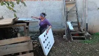 Kazların kümesini taşıdık. Kazlar Bayram etti. Denizli köy hayatı