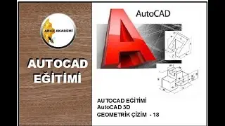 Autocad Eğitimi - AUTOCAD 3D GEOMETRİK &Ccedil;İZİMLER - 18  İzometrik &Ccedil;izim (isometric drawing)