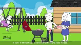 Кокосовый уголь для гриля ZENFIYAH! Спасаем деревья!