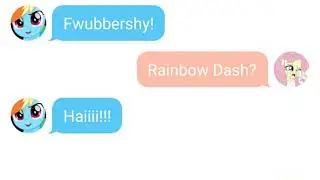 Rainbow Dash and Fluttershy Textingstory - Drunk Dashie