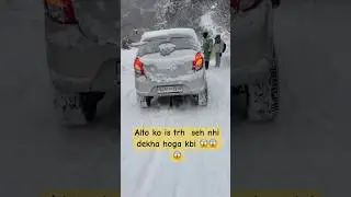 Modified alto in snow manali 😱 #manalitrip #snowfall #shortsfeed #viralshort #offroad4x4 #alloy