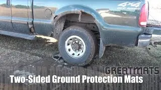 Tire Traction Mats - Two-Sided Ground Protection Mats -  Greatmats