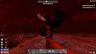 7 Days to Die, day 39 horde - (Insane/Nightmare/64 Zombies/Horde Every Night)