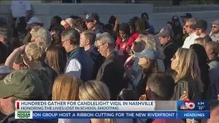 NBC 10 News Today: Hundreds gather for candlelight vigil in Nashville