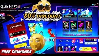 How to claim free diomonds 🤯? || New mystery Shop 80% discount 🔥😎 || Garena Free Fire Max 