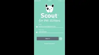 Scout for Pet Sitters Mobile App Tutorial