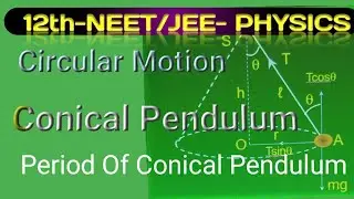 Period Of Conical Pendulum| Circular Motion|12th PHYSICS| genius science| Sirsath Sanjiv