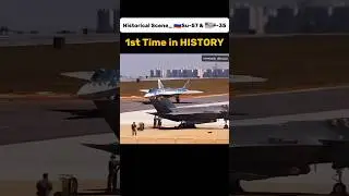 🇷🇺Russian Su-57 vs 🇺🇸American F-35 very rare glimps face off at Aero India 2025🇮🇳 #Su57VSf35 #shorts