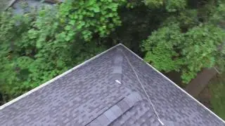 DRONE VIDEO OF NEW GAF PEWTER GRAY ROOF IN SOUND BEACH