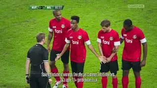 Referee sprays player in the face   Champions League In Play Special cut1