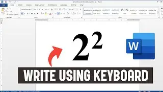 How To Type Square In Keyboard in Ms Word